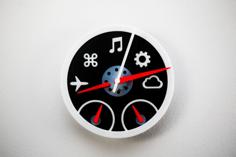 Dashboard Widgets Wall Clock 3D Printer Model