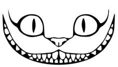 Cheshire Cat Smile Wall Art 3D Printer Model