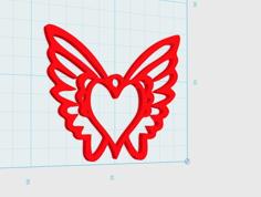 Heart Wings 3D Printer Model