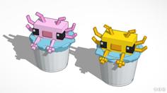 Minecraft – Bucket Of Axolotl 3D Printer Model