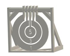 Hanging Nerf Target Print In Place 3D Printer Model