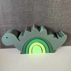 Stacking Dino 3D Printer Model