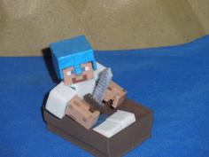 Boat From Minecraft Scaled To Minecraft Figures Sold In Stores 3D Printer Model