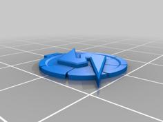 Metroid Prime 3D Logo 3D Printer Model