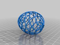 Egg With Spirals – Double Colour 3D Printer Model