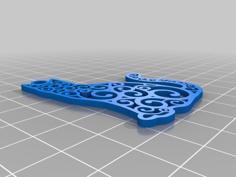 Cat Pendant 3D Printer Model