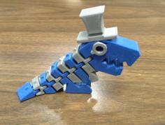 Sir Flexi Rex With Separate Hat Remix 3D Printer Model