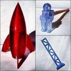 Rocket School Set 3D Printer Model