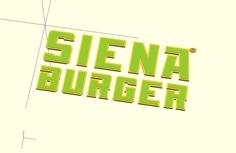 Siena Burger 1.0 3D Printer Model