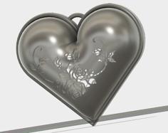 A Rose Heart Aroma Case 3D Printer Model