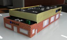 N-Scale Light Industrial Building 3D Printer Model