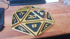 D20 Wall Art (multipart) 3D Printer Model