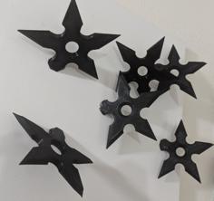 Ninja Star Magnet 3D Printer Model