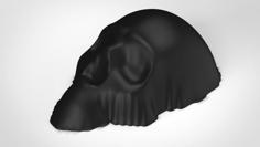 Skull Coming From Wall 3D Printer Model