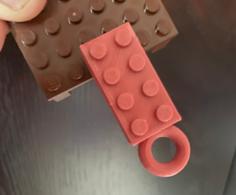 Lego Brick Key Chain (4×2) 3D Printer Model