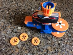 Drone Mounted Disc Launcher / Shooter 3D Printer Model