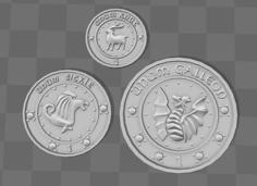 Gringotts Coins 3D Printer Model