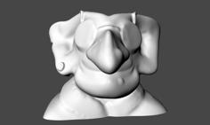 Gnome Face 3D Printer Model