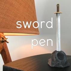 Sword Pen! (redesigned Rock) 3D Printer Model