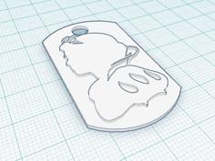 Snow White Charm/Dog Tag 3D Printer Model