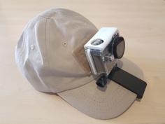 GoPro Baseball Cap Mount 3D Printer Model