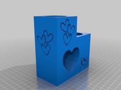 Love Candle Holder 3D Printer Model