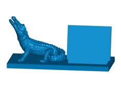 Alligator Business Card Holder (Expandable) 3D Printer Model