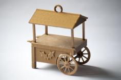 Sweet Cart Christmas Ornament 3D Printer Model