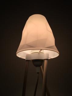 Dowel Lamp With Low Poly Shade! 3D Printer Model