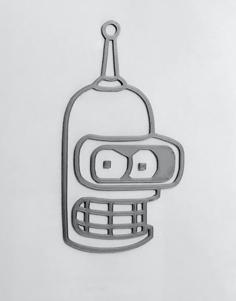 Bender 2D Wall Art Futurama 3D Printer Model