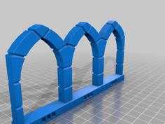 Triplex Smooth Arch Tripple 3D Printer Model