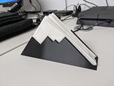 Mountain Napkin Holder 3D Printer Model