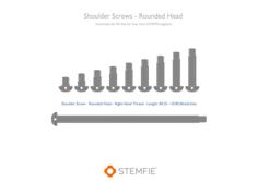 STEMFIE – Fasteners – Shoulder Screws – Rounded Head 3D Printer Model