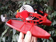 Spring Propelled Catamaran 3D Printer Model