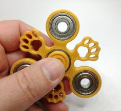 Paw Print Fidget Spinner 3D Printer Model