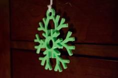 Hanging Snowflake 3D Printer Model