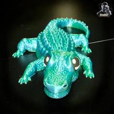 Cute Crocodile 3D Printer Model