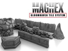 MagHex Walls For Gloomhaven 3D Printer Model