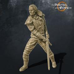 The Witcher | Henry Cavill | Netflix | Dynamic Pose | 32 And 74 Mm 3D Printer Model