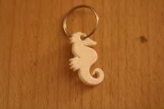 Sea Horse Keychain 3D Printer Model