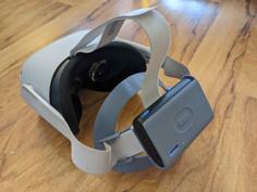 Oculus Quest 2 Elite Strap W/ Battery Mount (remixed From Dtnavida And Odroidz) 3D Printer Model