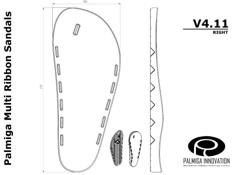 Palmiga Multi Ribbon Sandals V4.11 3D Printer Model