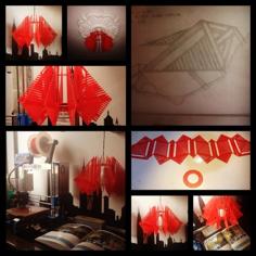 Multi Lampara Triangulos Y Lineas Arq Refugio 3D Printer Model