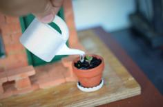 Cute Miniature Watering Can 3D Printer Model