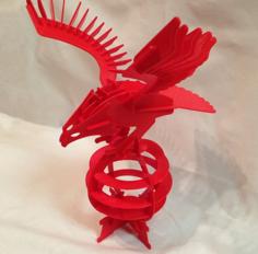 Printed – 3D Puzzle Eagle 3D Printer Model