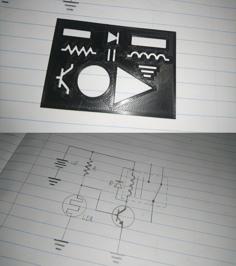 Circuit Schematic Stencil 3D Printer Model