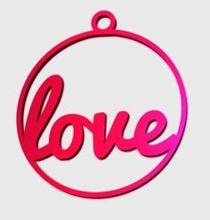 Love Pendant 3D Printer Model