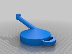 Angled Funnel (Wide Mouth) 3D Printer Model