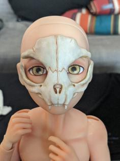 Cat Skull Mask (1/3 BJD) 3D Printer Model