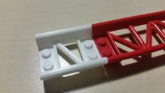 LEGO-compatible Rollercoaster Track (short Straight) 3D Printer Model